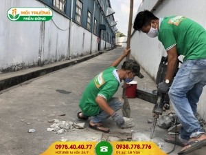 Xây nhà vệ sinh khu công nghiệp